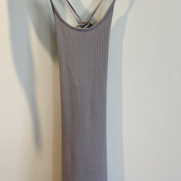 NWOT Small Volcom knit slip dress, Daze grey - Picture 2 of 9